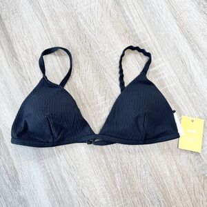 NWT Andie Black Swim Bikini Top